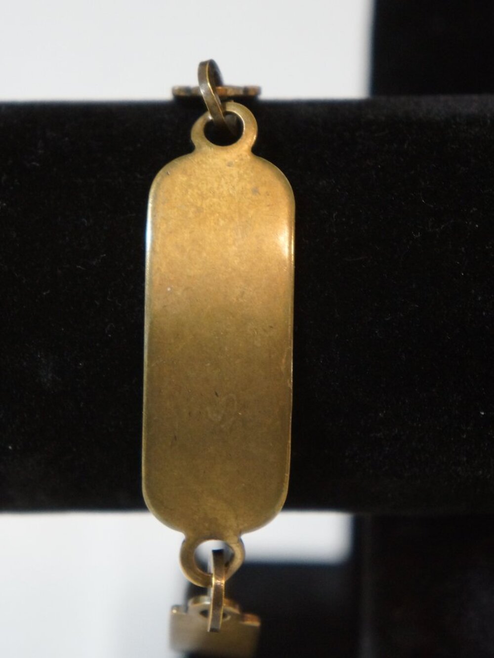 Vintage Brighton Blank Triple ID Panel Bracelet